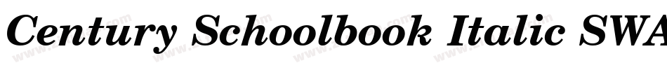 Century Schoolbook Italic SWA字体转换